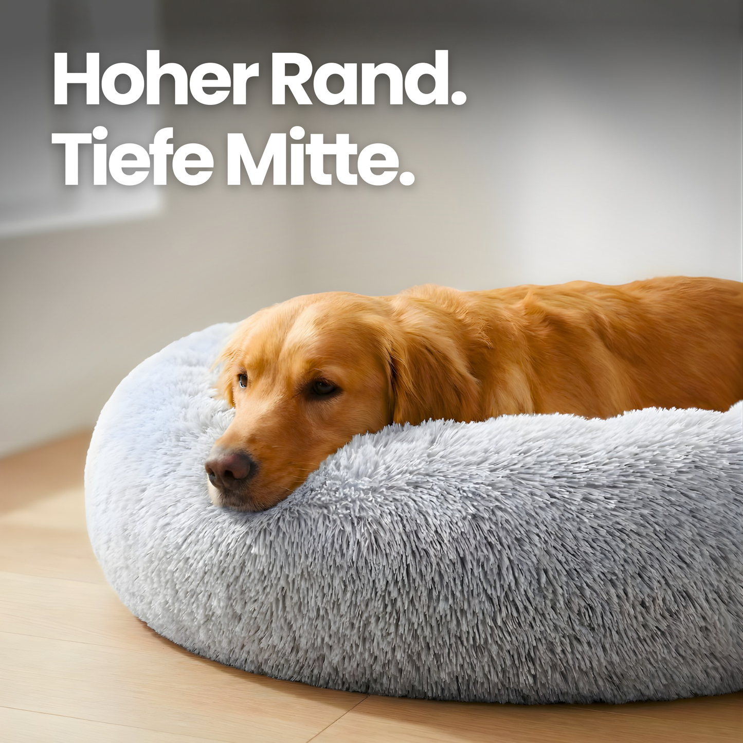 Rundes Plüsch-Hundebett – Superweich & beruhigend für entspannten Schlaf
