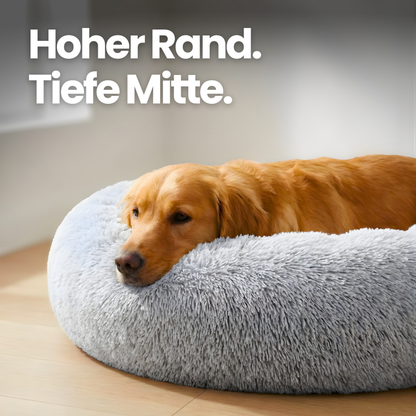 Rundes Plüsch-Hundebett – Superweich & beruhigend für entspannten Schlaf