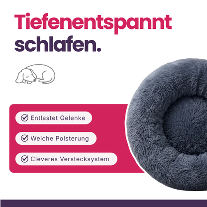 Rundes Plüsch-Hundebett – Superweich & beruhigend für entspannten Schlaf