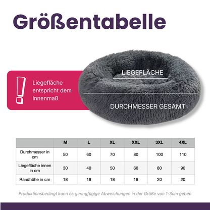 Rundes Plüsch-Hundebett – Superweich & beruhigend für entspannten Schlaf