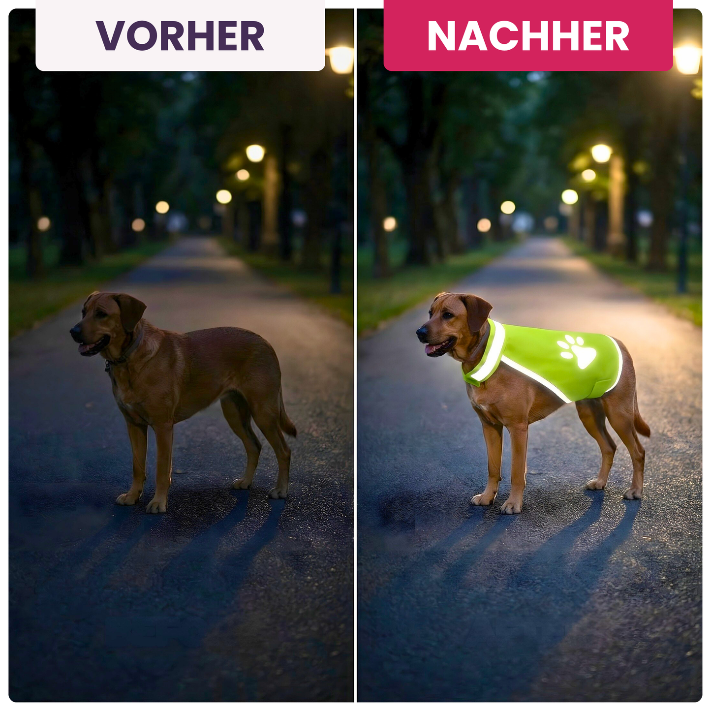 Reflektierende Hundeweste – Hohe Sichtbarkeit für sichere Spaziergänge