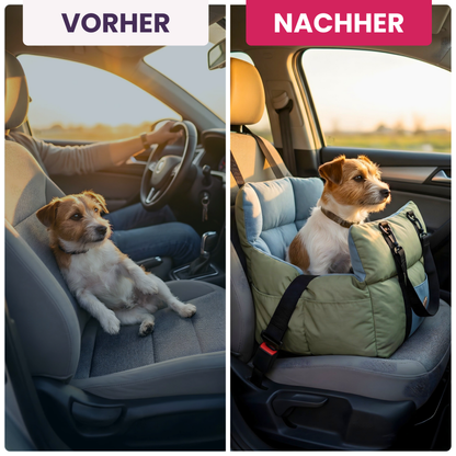 Hunde-Autositz – Sicheres Reisebett für entspannte Autofahrten
