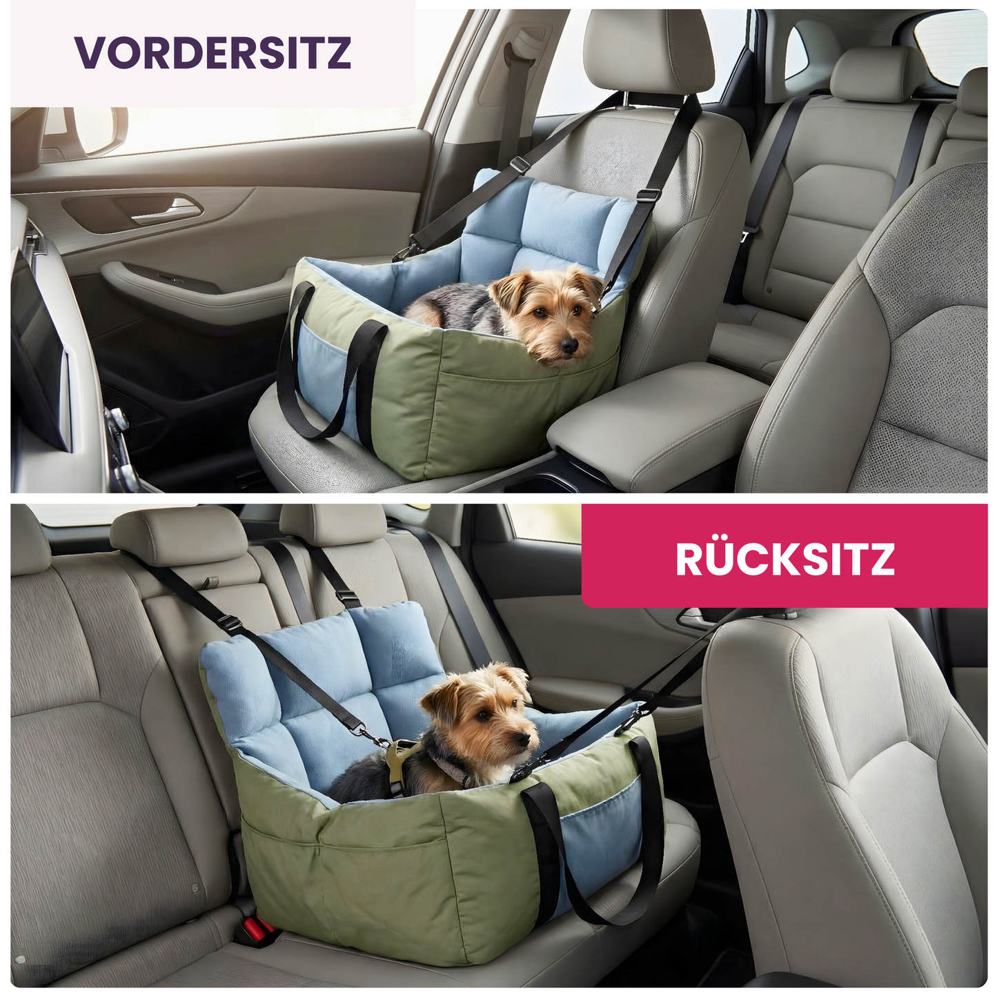 Hunde-Autositz – Sicheres Reisebett für entspannte Autofahrten
